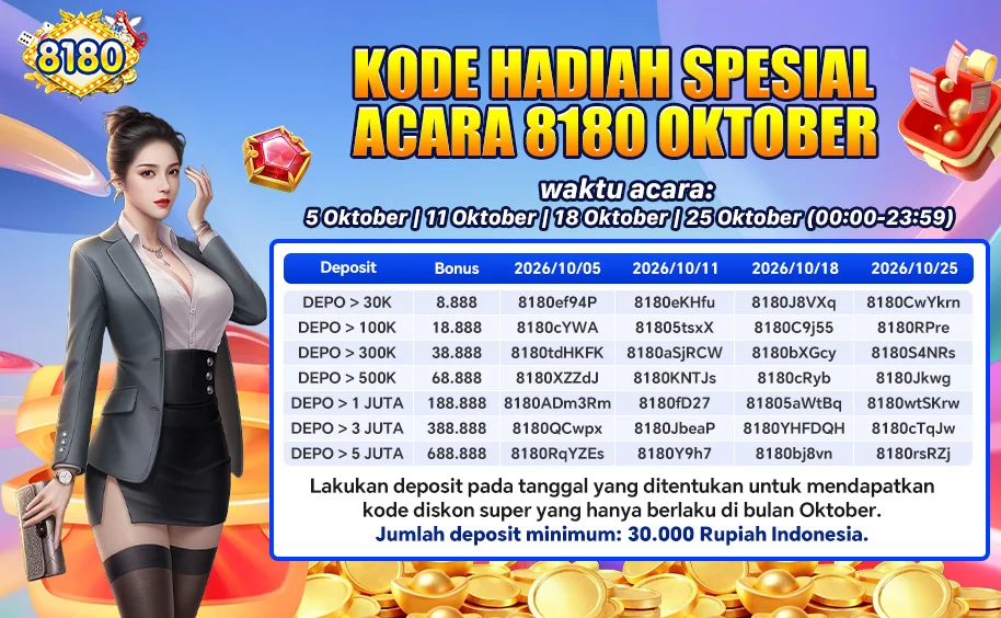 KODE HADIAH SPESIAL ACARA 8180 OKTOBER
